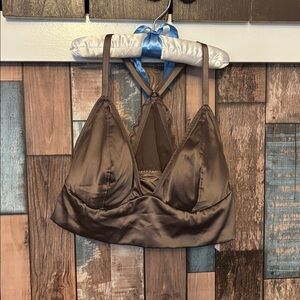 Victoria's Secret Satin Bralette in Gray